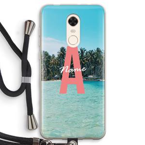 CaseCompany Pacific Dream: Xiaomi Redmi 5 Transparant Hoesje met koord