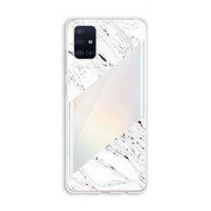 CaseCompany Biggest stripe: Galaxy A51 4G Transparant Hoesje