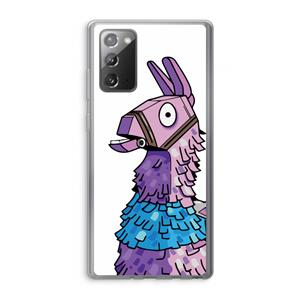 CaseCompany Lama: Samsung Galaxy Note 20 / Note 20 5G Transparant Hoesje