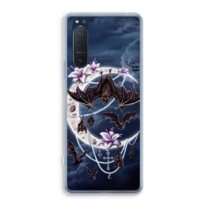 CaseCompany Vleermuizen Maan: Sony Xperia 5 II Transparant Hoesje