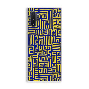 CaseCompany Majorelle Blue Print: Samsung Galaxy Note 10 Plus Transparant Hoesje