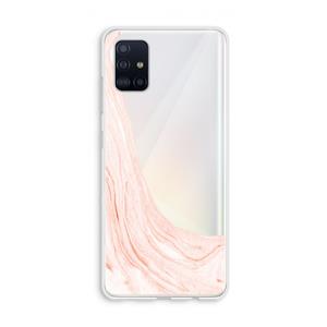 CaseCompany Peach bath: Galaxy A51 4G Transparant Hoesje