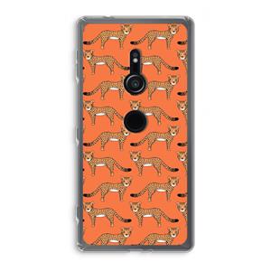 CaseCompany Cheetah: Sony Xperia XZ2 Transparant Hoesje