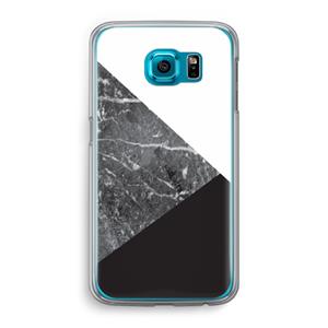 CaseCompany Combinatie marmer: Samsung Galaxy S6 Transparant Hoesje