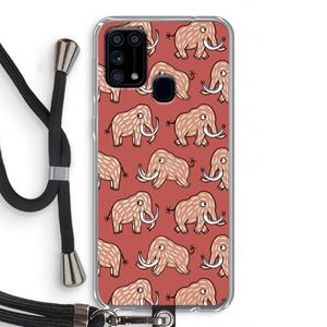 CaseCompany Mammoet: Samsung Galaxy M31 Transparant Hoesje met koord