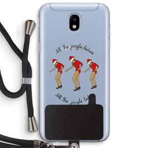 CaseCompany Jingle Ladies: Samsung Galaxy J5 (2017) Transparant Hoesje met koord