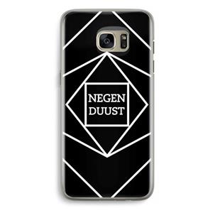 CaseCompany Negenduust geometrisch: Samsung Galaxy S7 Edge Transparant Hoesje