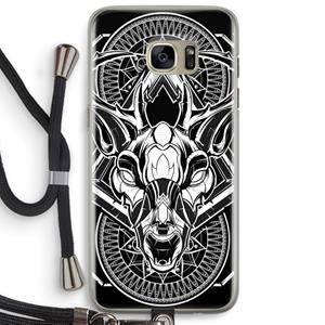 CaseCompany Oh Deer: Samsung Galaxy S7 Edge Transparant Hoesje met koord