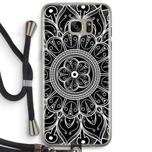 CaseCompany Roses Are Red: Samsung Galaxy S7 Edge Transparant Hoesje met koord