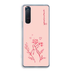 CaseCompany Giving Flowers: Sony Xperia 5 II Transparant Hoesje