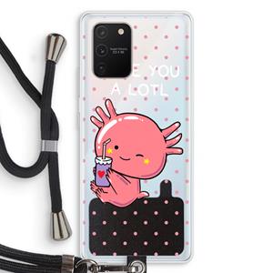 CaseCompany Love You A Lotl: Samsung Galaxy S10 Lite Transparant Hoesje met koord