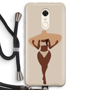 CaseCompany Let's get salty: Xiaomi Redmi 5 Transparant Hoesje met koord