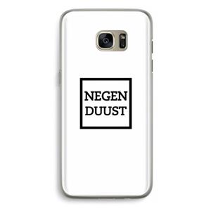 CaseCompany Negenduust vierkant: Samsung Galaxy S7 Edge Transparant Hoesje
