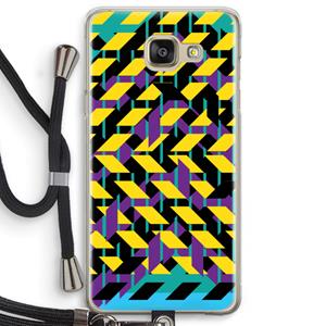 CaseCompany Skew Bee 3: Samsung Galaxy A5 (2016) Transparant Hoesje met koord