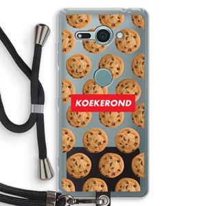 CaseCompany Koekerond: Sony Xperia XZ2 Compact Transparant Hoesje met koord