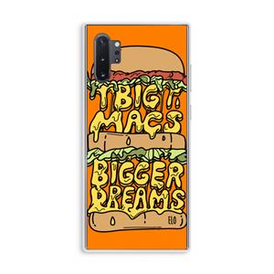 CaseCompany Big Macs Bigger Dreams: Samsung Galaxy Note 10 Plus Transparant Hoesje