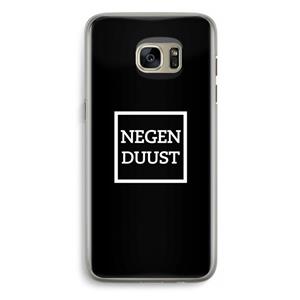 CaseCompany Negenduust black: Samsung Galaxy S7 Edge Transparant Hoesje