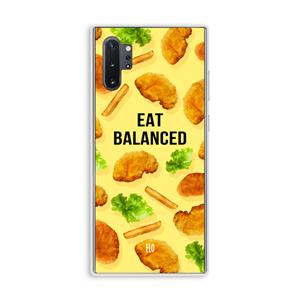 CaseCompany Eat Balanced: Samsung Galaxy Note 10 Plus Transparant Hoesje