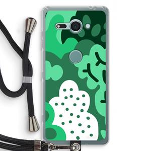 CaseCompany Bushes: Sony Xperia XZ2 Compact Transparant Hoesje met koord