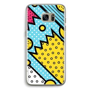 CaseCompany Pop Art #1: Samsung Galaxy S7 Edge Transparant Hoesje