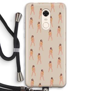 CaseCompany You're so golden: Xiaomi Redmi 5 Transparant Hoesje met koord