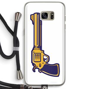 CaseCompany Pew Pew Pew: Samsung Galaxy S7 Edge Transparant Hoesje met koord