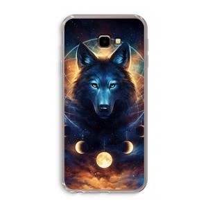CaseCompany Wolf Dreamcatcher: Samsung Galaxy J4 Plus Transparant Hoesje