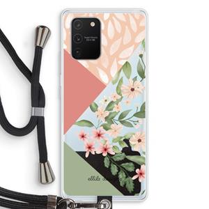 CaseCompany Sweet heaven geometrics: Samsung Galaxy S10 Lite Transparant Hoesje met koord
