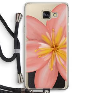 CaseCompany Pink Ellila Flower: Samsung Galaxy A5 (2016) Transparant Hoesje met koord