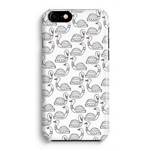 CaseCompany Zwanen: iPhone 8 Volledig Geprint Hoesje