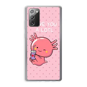 CaseCompany Love You A Lotl: Samsung Galaxy Note 20 / Note 20 5G Transparant Hoesje