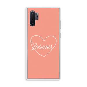 CaseCompany Forever heart: Samsung Galaxy Note 10 Plus Transparant Hoesje