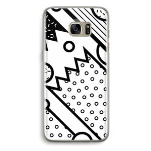 CaseCompany Pop Art #4: Samsung Galaxy S7 Edge Transparant Hoesje