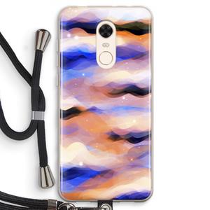 CaseCompany Donkere Wolken: Xiaomi Redmi 5 Transparant Hoesje met koord