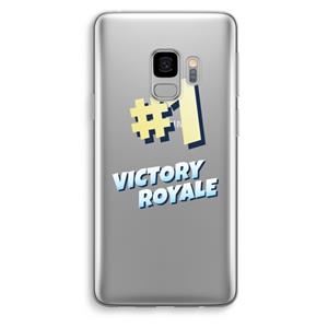 CaseCompany Victory Royale: Samsung Galaxy S9 Transparant Hoesje