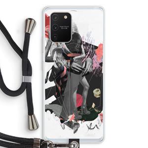 CaseCompany Dissimulation du réel: Samsung Galaxy S10 Lite Transparant Hoesje met koord