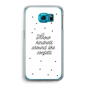 CaseCompany Confetti: Samsung Galaxy S6 Transparant Hoesje