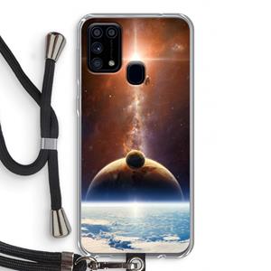 CaseCompany Omicron 2019: Samsung Galaxy M31 Transparant Hoesje met koord
