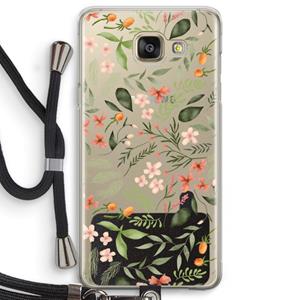 CaseCompany Sweet little flowers: Samsung Galaxy A5 (2016) Transparant Hoesje met koord