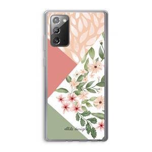 CaseCompany Sweet heaven geometrics: Samsung Galaxy Note 20 / Note 20 5G Transparant Hoesje
