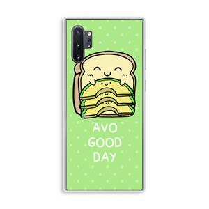 CaseCompany Avo Good Day: Samsung Galaxy Note 10 Plus Transparant Hoesje