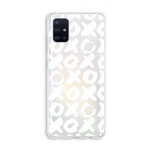CaseCompany XOXO: Galaxy A51 4G Transparant Hoesje