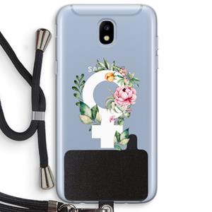 CaseCompany Venus: Samsung Galaxy J5 (2017) Transparant Hoesje met koord