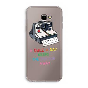 CaseCompany Smile: Samsung Galaxy J4 Plus Transparant Hoesje