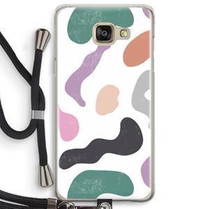 CaseCompany Memphis Shapes: Samsung Galaxy A5 (2016) Transparant Hoesje met koord