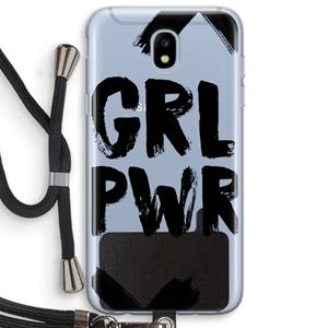 CaseCompany Girl Power #2: Samsung Galaxy J5 (2017) Transparant Hoesje met koord