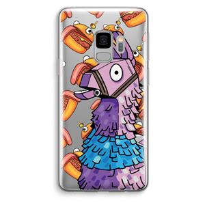 CaseCompany Loot Burger: Samsung Galaxy S9 Transparant Hoesje