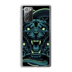 CaseCompany Cougar and Vipers: Samsung Galaxy Note 20 / Note 20 5G Transparant Hoesje