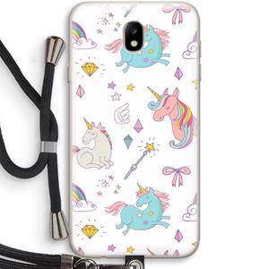 CaseCompany Fantasiewereld: Samsung Galaxy J7 (2017) Transparant Hoesje met koord