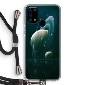 CaseCompany Mercurius: Samsung Galaxy M31 Transparant Hoesje met koord